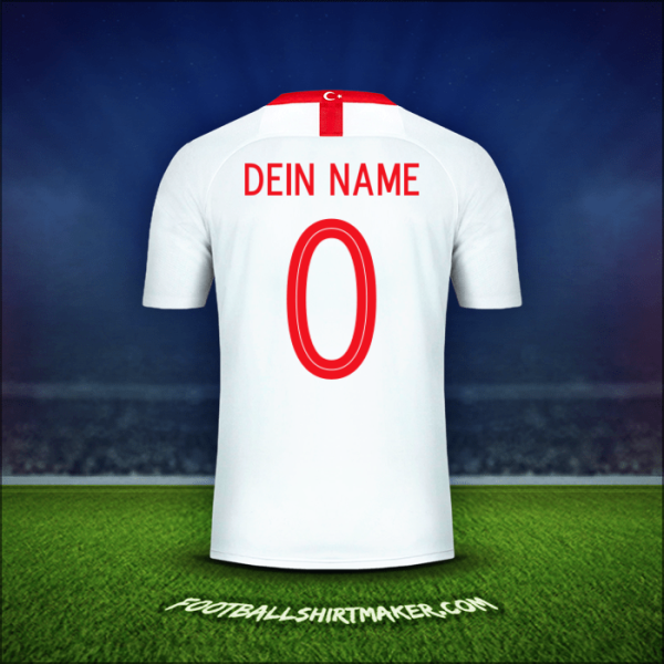 Trikot Türkei 2018/19 Auswärts -  dein name - 0