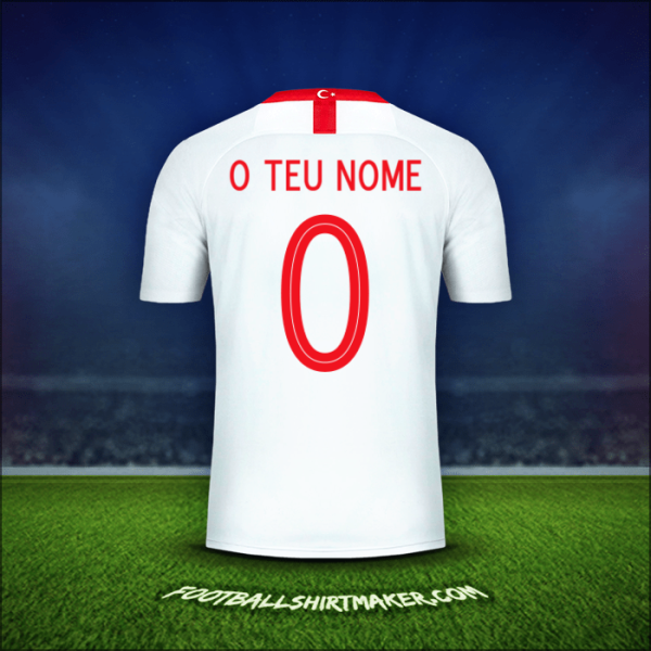 Camisola Turquia 2018/19 Alternativa -  o teu nome - 0