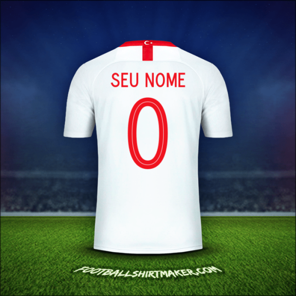 Camisa Turquia 2018/19 Alternativa -  seu nome - 0