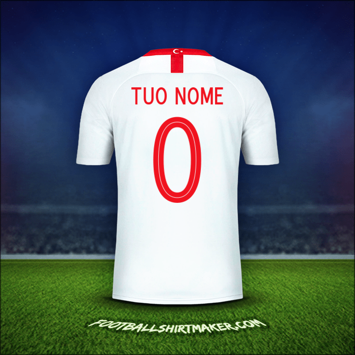 Maglia Turchia 2018/19 Seconda -  tuo nome - 0