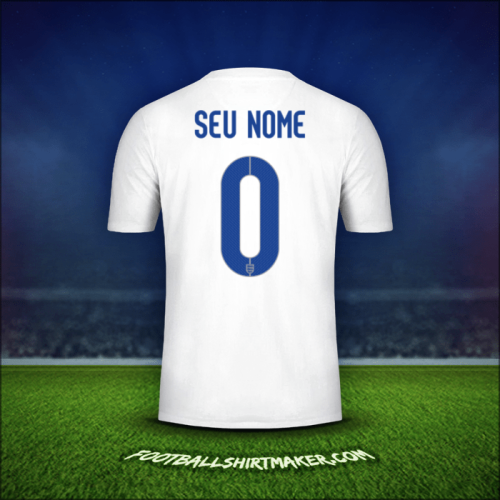 Camisa Inglaterra 2014/15 -  seu nome - 0