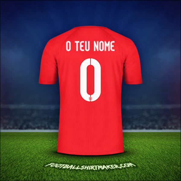 Camisola Inglaterra 2014/15 Alternativa -  o teu nome - 0