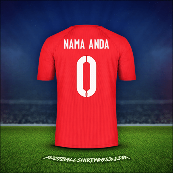 Jersey Inggris 2014/15 Alternatif -  nama anda - 0