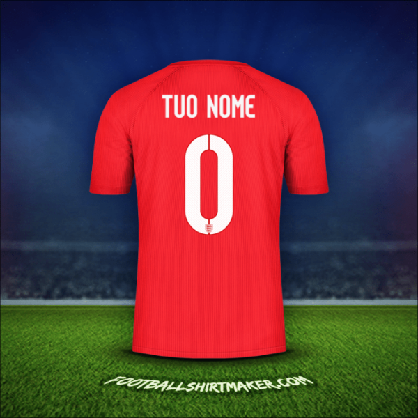 Maglia Inghilterra 2014/15 Seconda -  tuo nome - 0