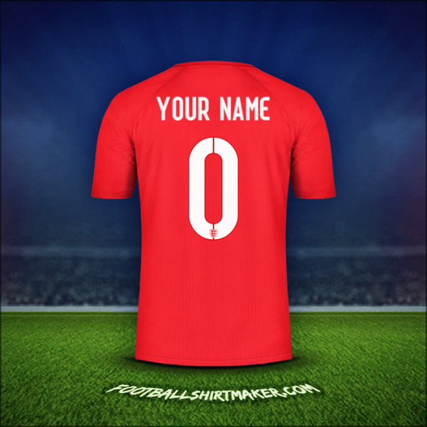 Jersey England 2014/15 Away -  your name - 0