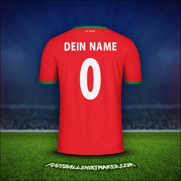 Trikot Iran 2014 Auswärts -  dein name - 0