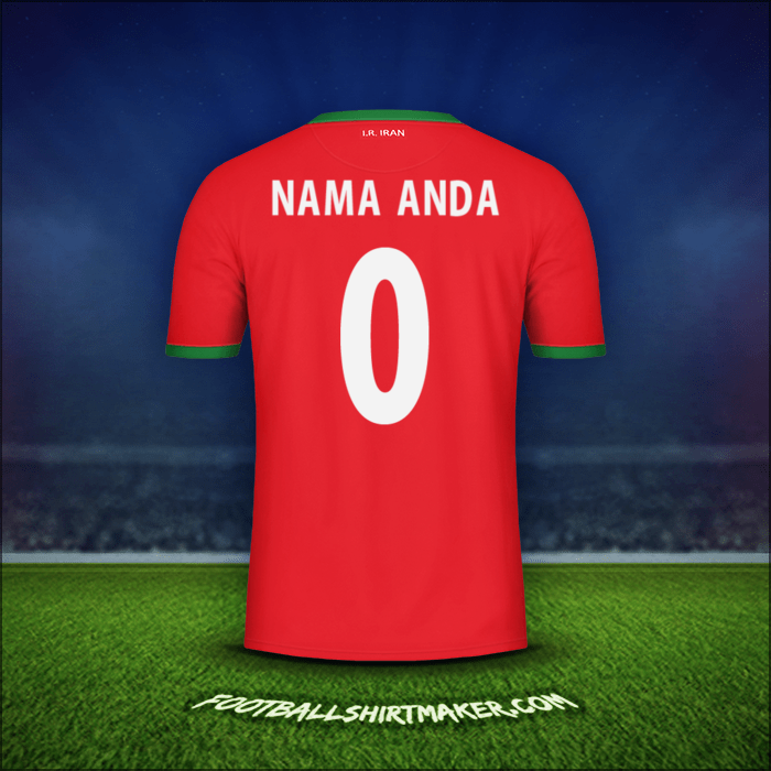 Jersey Iran 2014 Alternatif -  nama anda - 0