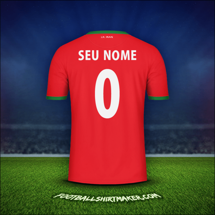 Camisa Irã 2014 Alternativa -  seu nome - 0