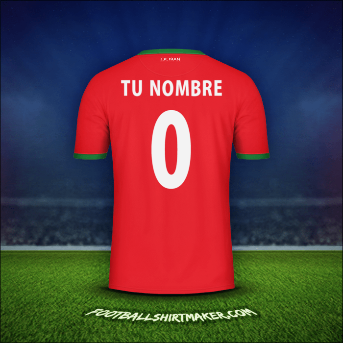 Camiseta Iran 2014 Visita -  tu nombre - 0