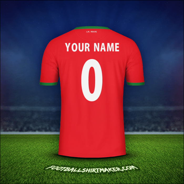 Shirt Iran 2014 Away -  your name - 0