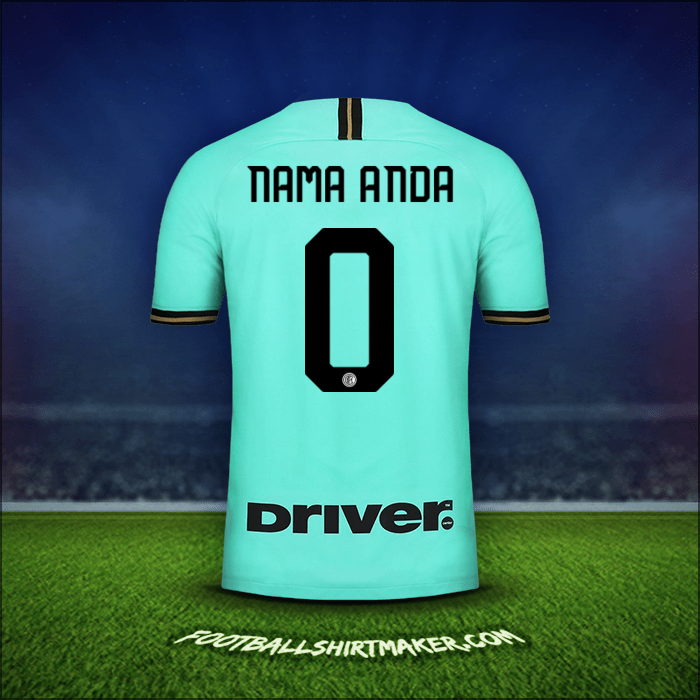 Jersey Inter 2019/20 Alternatif -  nama anda - 0