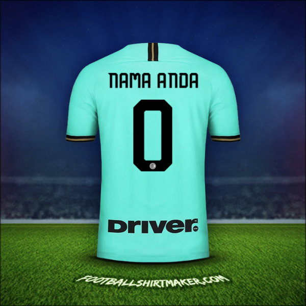 Jersey Inter 2019/20 Alternatif -  nama anda - 0