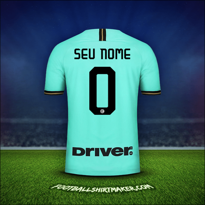 Camisa Inter 2019/20 Alternativa -  seu nome - 0