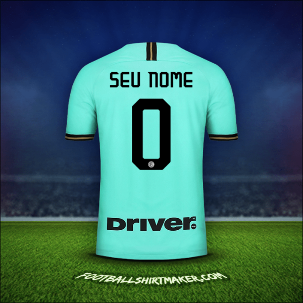 Camisa Inter 2019/20 Alternativa -  seu nome - 0
