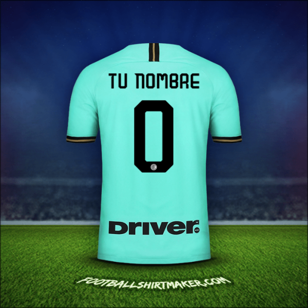 Jersey Inter 2019/20 Visita -  tu nombre - 0