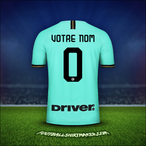Maillot Inter 2019/20 Extérieur -  votre nom - 0