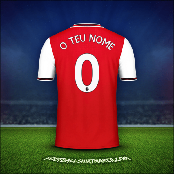 Camisola Arsenal 2019/20 -  o teu nome - 0