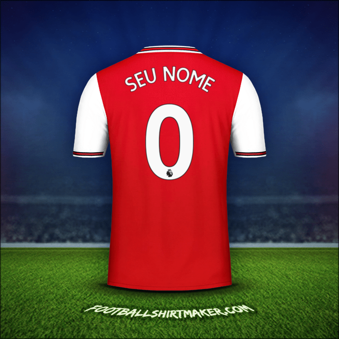 Camisa Arsenal 2019/20 -  seu nome - 0