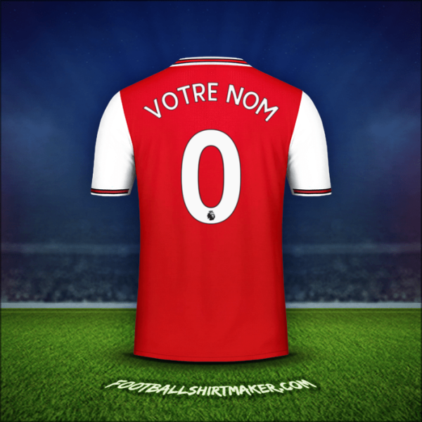 Maillot Arsenal 2019/20 -  votre nom - 0