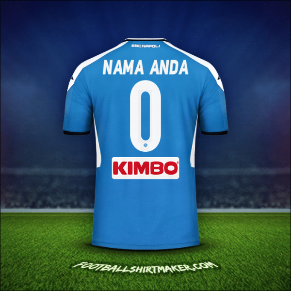 Jersey SSC Napoli 2019/20 -  nama anda - 0