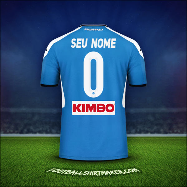 Camisa SSC Napoli 2019/20 -  seu nome - 0