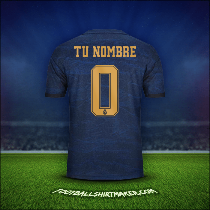 Jersey Real Madrid CF Cup 2019/20 Visita -  tu nombre - 0