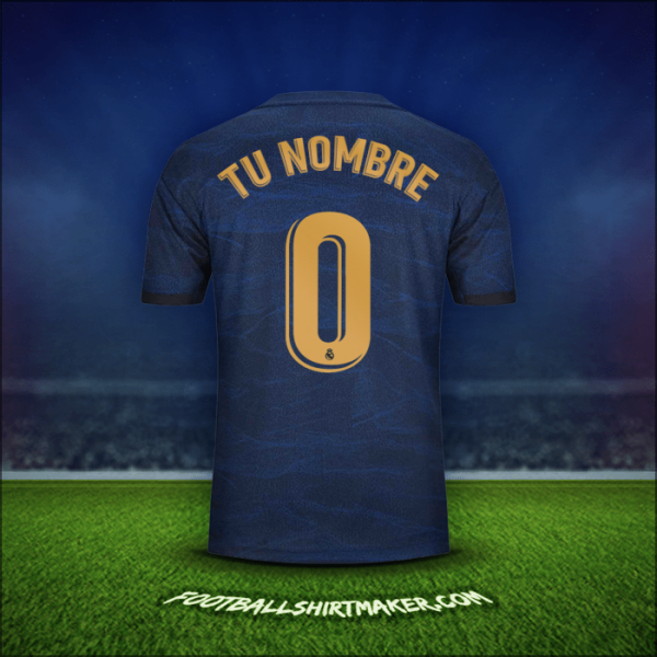 Jersey Real Madrid CF 2019/20 Visita -  tu nombre - 0