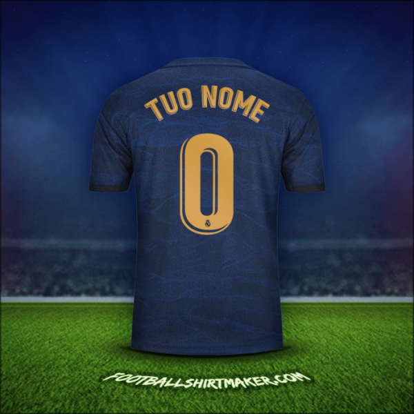 Maglia Real Madrid CF 2019/20 Seconda -  tuo nome - 0