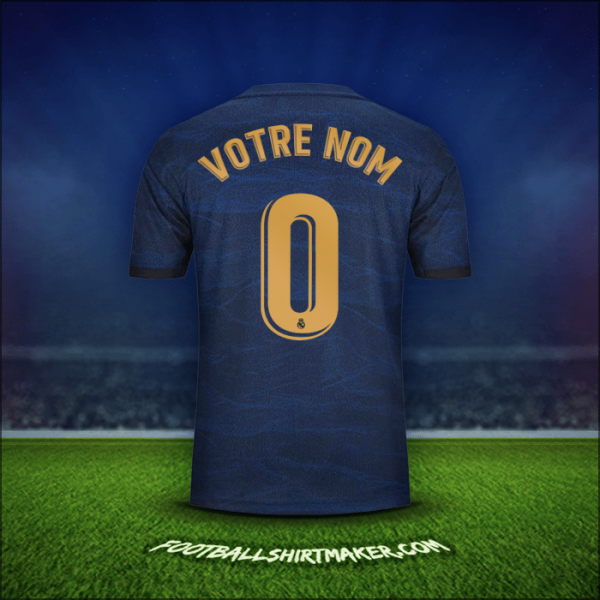 Maillot Real Madrid CF 2019/20 Extérieur -  votre nom - 0