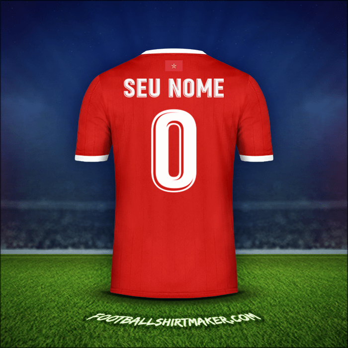 Camisa Marrocos AFCON 2019 -  seu nome - 0