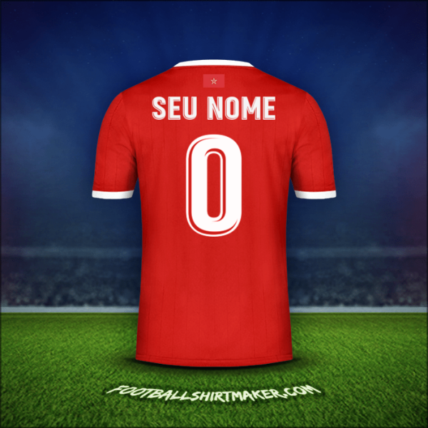 Camisa Marrocos AFCON 2019 -  seu nome - 0