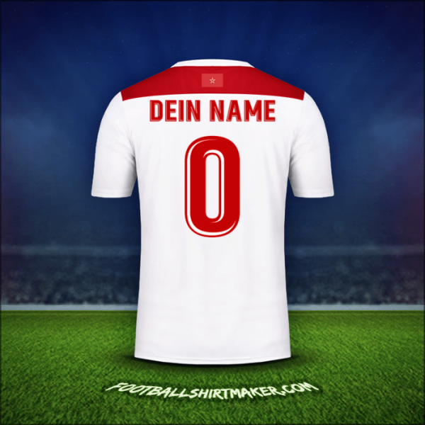 Trikot Marokko AFCON 2019 Auswärts -  dein name - 0
