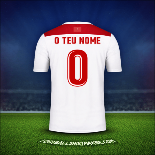 Camisola Marrocos AFCON 2019 Alternativa -  o teu nome - 0