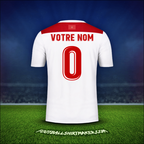 Maillot Maroc AFCON 2019 Extérieur -  votre nom - 0