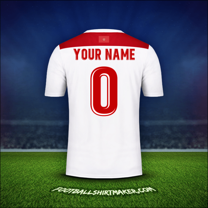 Shirt Morocco AFCON 2019 Away -  your name - 0