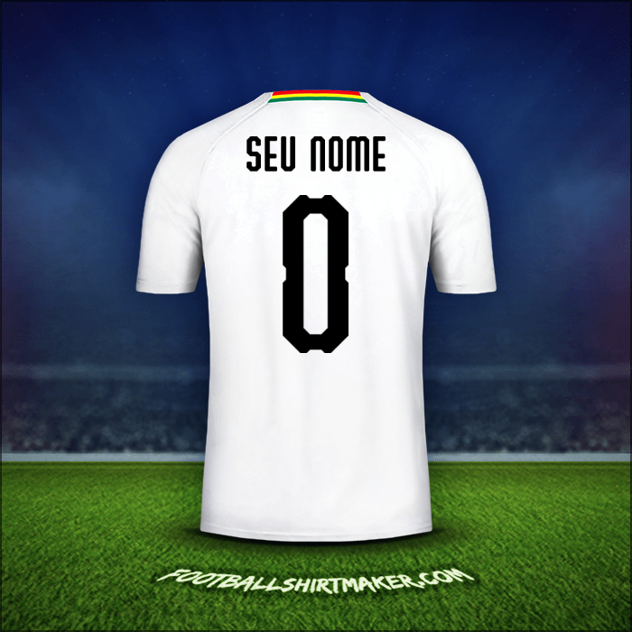 Camisa Gana 2018/19 Alternativa -  seu nome - 0