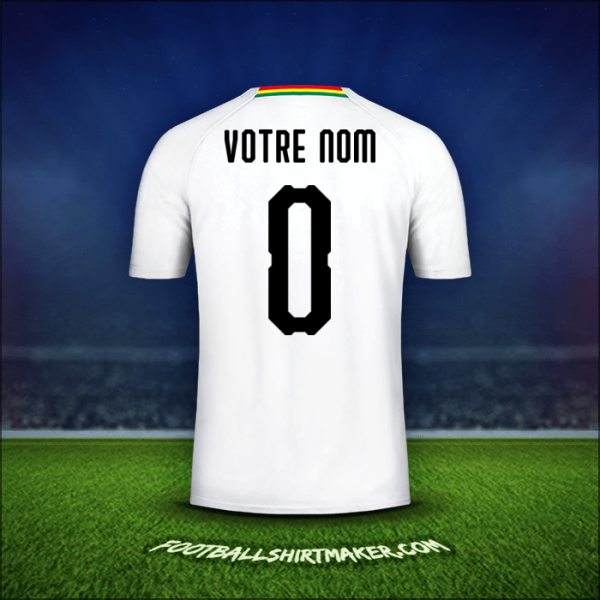 Maillot Ghana 2018/19 Extérieur -  votre nom - 0