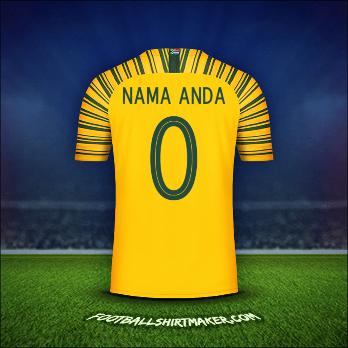 Jersey Afrika Selatan 2018/19 -  nama anda - 0