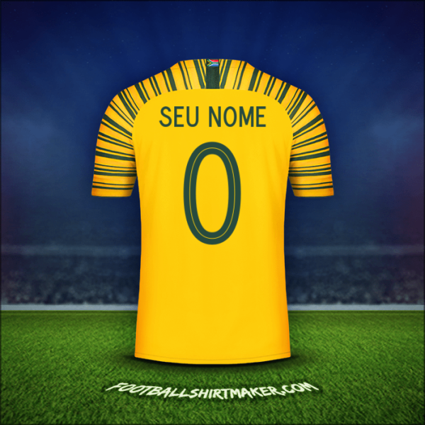 Camisa África do Sul 2018/19 -  seu nome - 0
