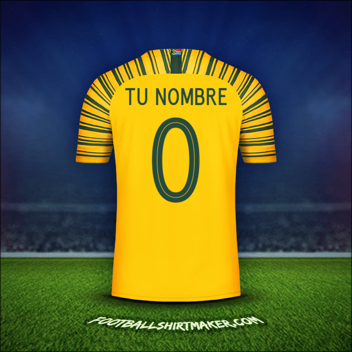 Jersey Sudáfrica 2018/19 -  tu nombre - 0