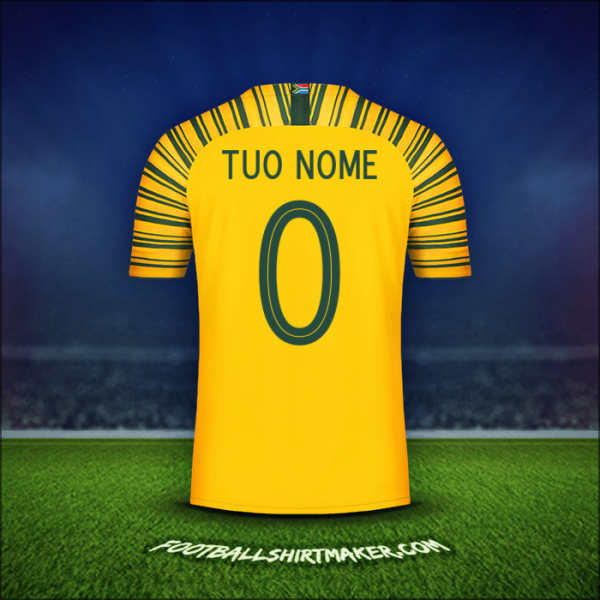 Maglia Sudafrica 2018/19 -  tuo nome - 0