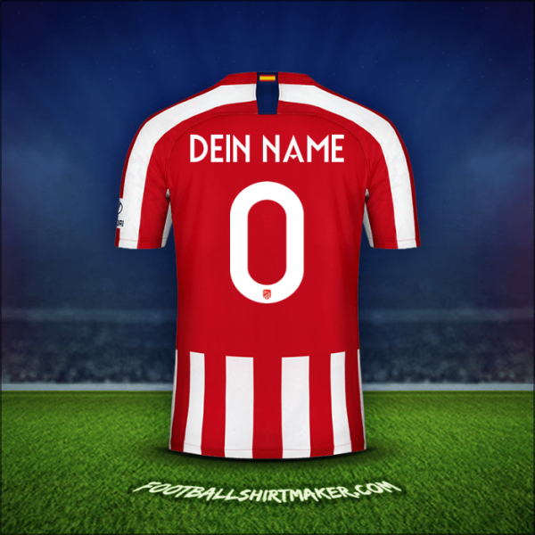 Trikot Atletico Madrid Cup 2019/20 -  dein name - 0