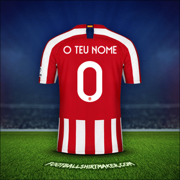 Camisola Atletico Madrid Cup 2019/20 -  o teu nome - 0