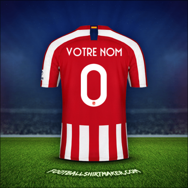 Maillot Atletico Madrid Cup 2019/20 -  votre nom - 0