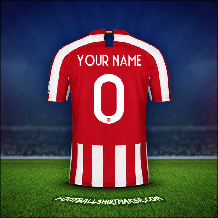 Jersey Atletico Madrid Cup 2019/20 -  your name - 0