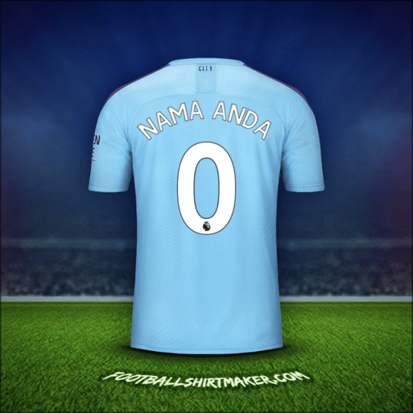 Jersey Manchester City 2019/20 -  nama anda - 0