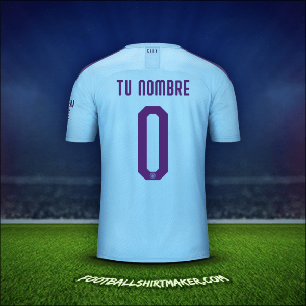 Jersey Manchester City Cup 2019/20 -  tu nombre - 0