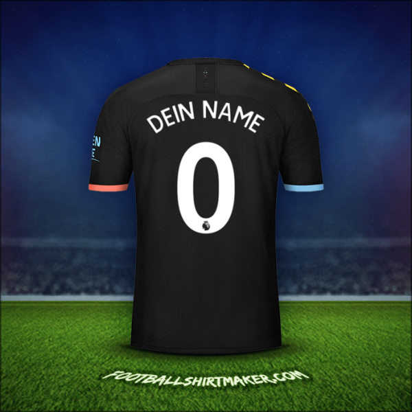 Trikot Manchester City 2019/20 Auswärts -  dein name - 0