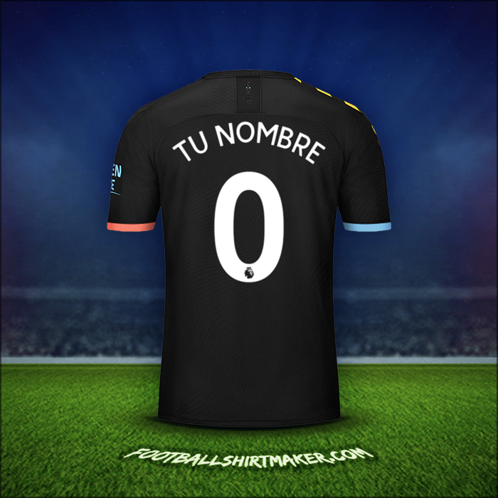Jersey Manchester City 2019/20 Visita -  tu nombre - 0