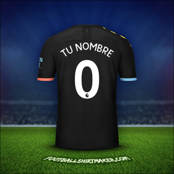 Jersey Manchester City 2019/20 Visita -  tu nombre - 0